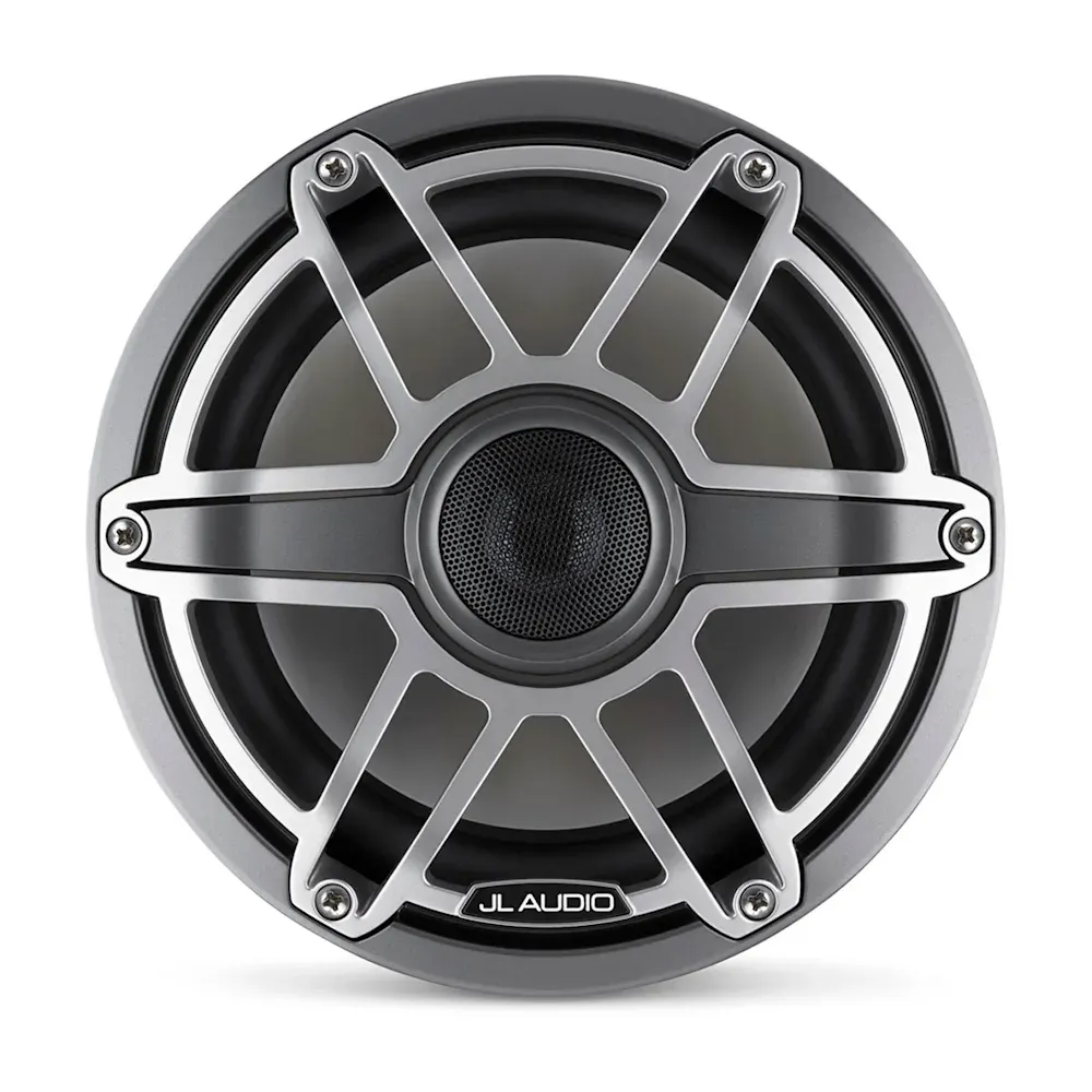 JL Audio M6 Deniz Hoparlörleri - 8.8" Titanyum spor Izgaralı resmi
