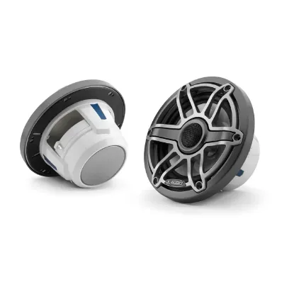 JL Audio M6 Marine Hoparlörleri - 6.5" Titanyum spor Izgaralı resmi
