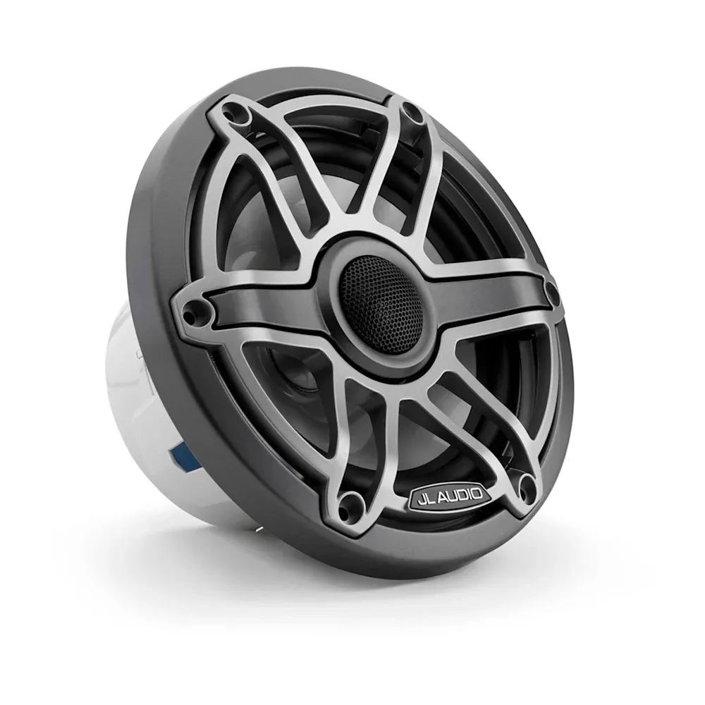 JL Audio M6 Marine Hoparlörleri - 6.5" Titanyum spor Izgaralı resmi