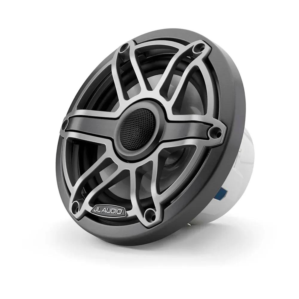 JL Audio M6 Marine Hoparlörleri - 6.5" Titanyum spor Izgaralı resmi
