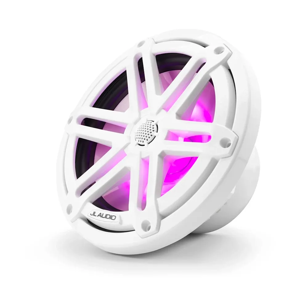 JL Audio M3 Marine Hoparlörleri - 7.7" LED ve Beyaz Spor Izgaralı resmi