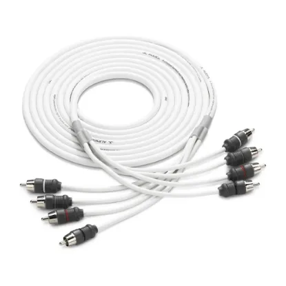 JL Audio Deniz Ses Sistemi Bağlantı Kablosu - 4 kanallı, 12' ila 25' (XMD WHTAIC4 12) resmi