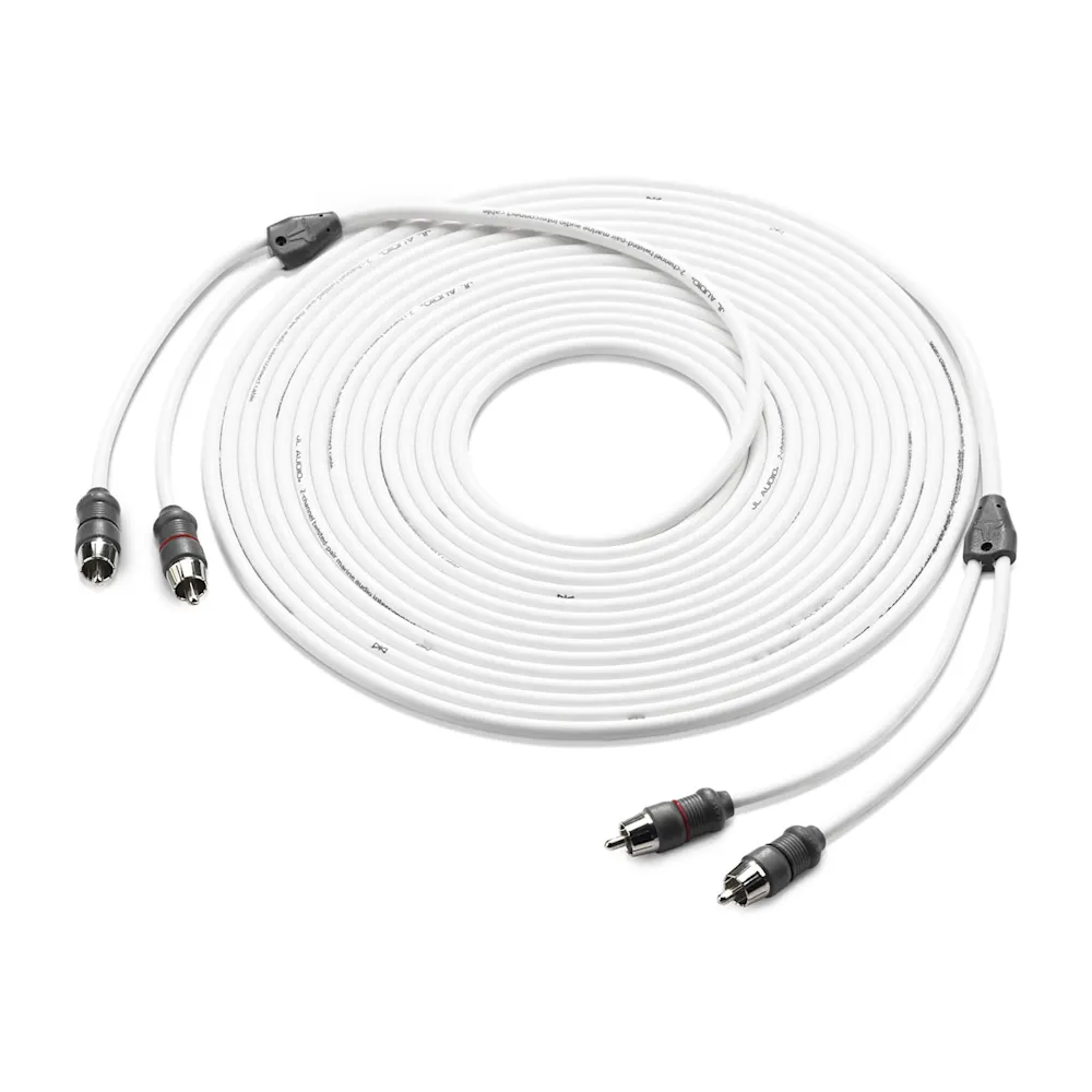 JL Audio Deniz Ses Sistemi Bağlantı Kablosu - 2 kanallı, 25 fit (XMD WHTAIC2 25) resmi