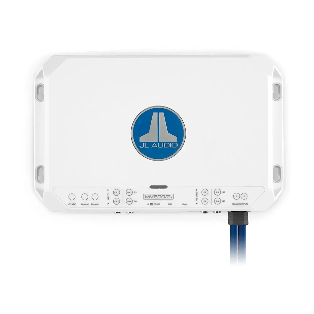 JL Audio MVi Marine Amplifikatörü - 2 Kanallı Tam Aralıklı Deniz Amplifikatörü (600 watt) resmi
