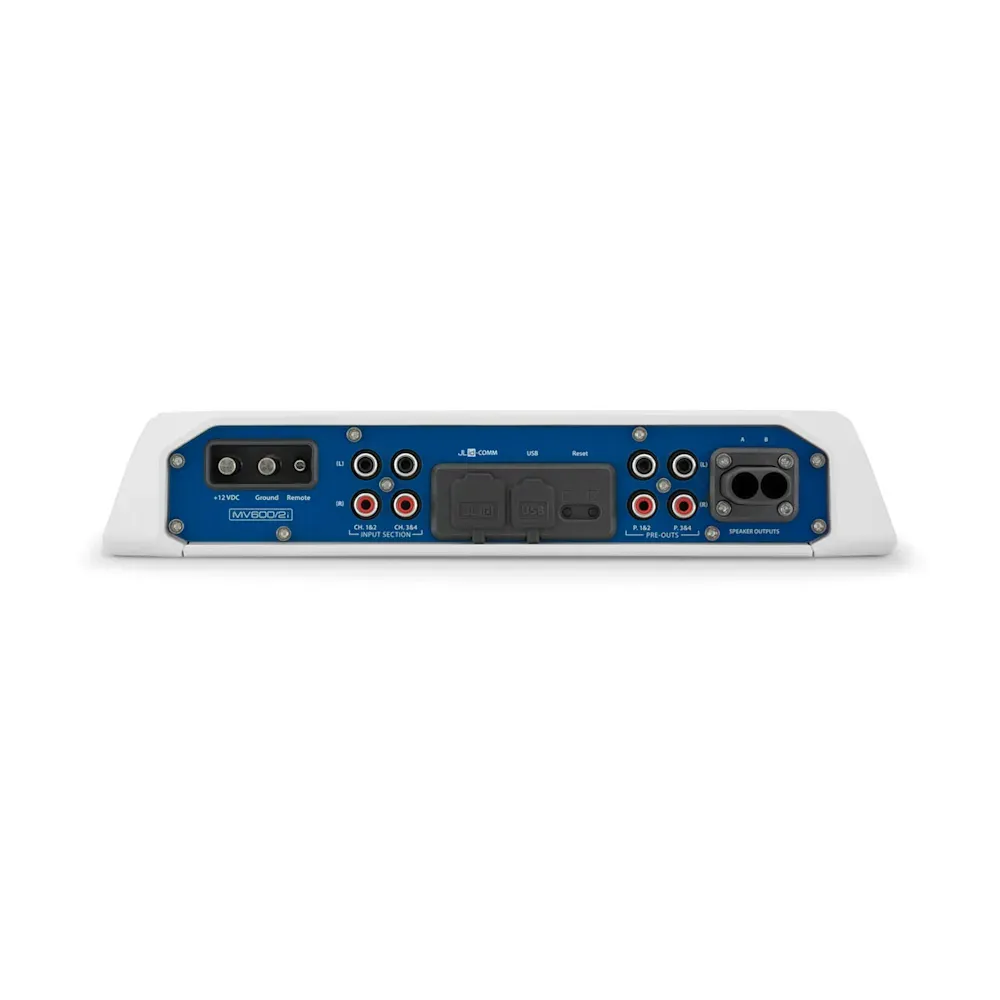 JL Audio MVi Marine Amplifikatörü - 2 Kanallı Tam Aralıklı Deniz Amplifikatörü (600 watt) resmi