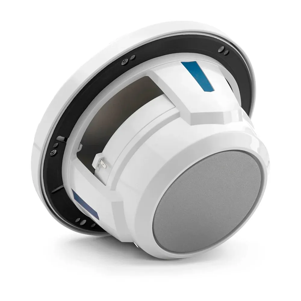 JL Audio M6 Marine Hoparlörleri - 7.7" Beyaz spor ızgaralı resmi