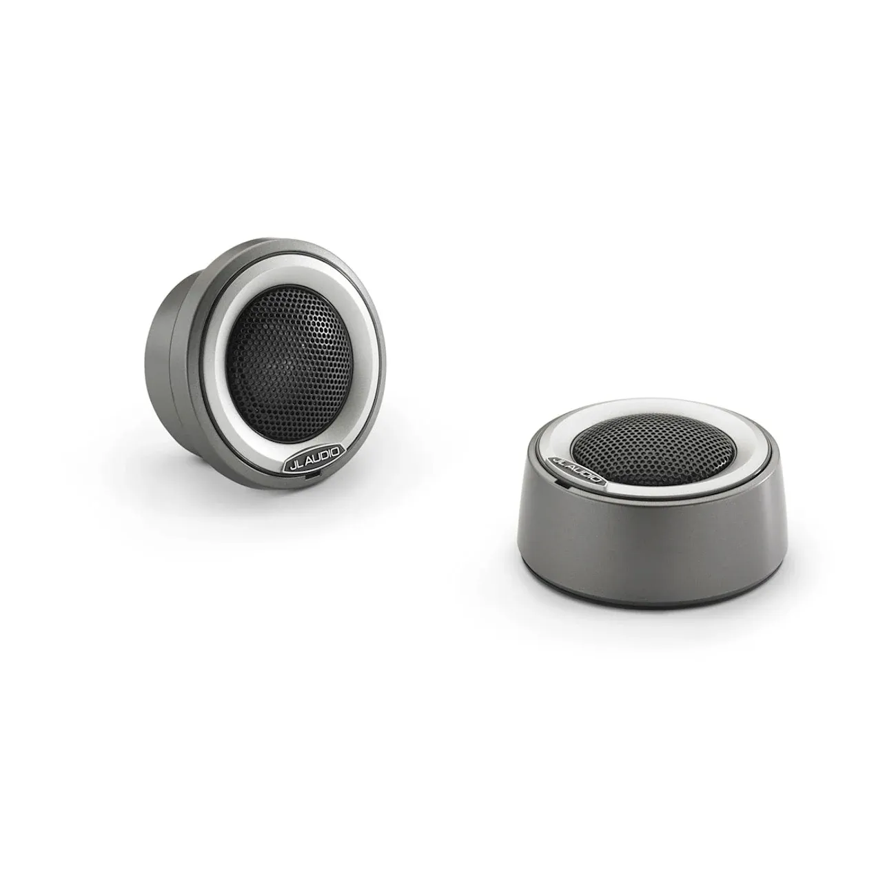 JL Audio M6 Marine Bileşenli Tweeter - 1" gri montaj kapakları ve titanyum trim halkalı resmi
