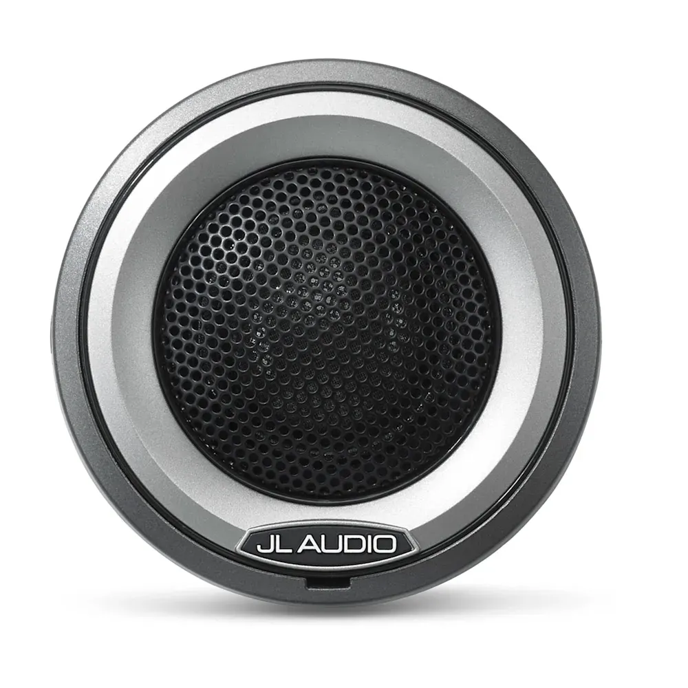 JL Audio M6 Marine Bileşenli Tweeter - 1" gri montaj kapakları ve titanyum trim halkalı resmi