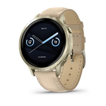 Venu 4 - 41 mm - Lunar Gold Deri Kayışlı resmi