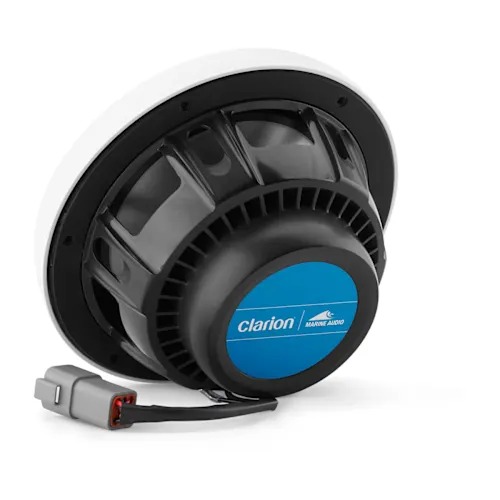 Clarion CMSP Marine Hoparlörleri - 7.7" LED'li ve Beyaz ve Gri Spor Izgaralı (CMSP 771 RGB SWG) resmi