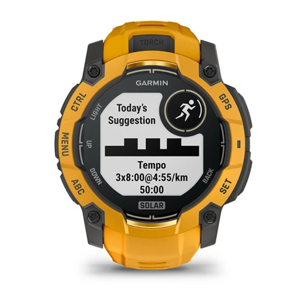 Instinct 3 – 45 mm Solar - Turuncu / Gri resmi