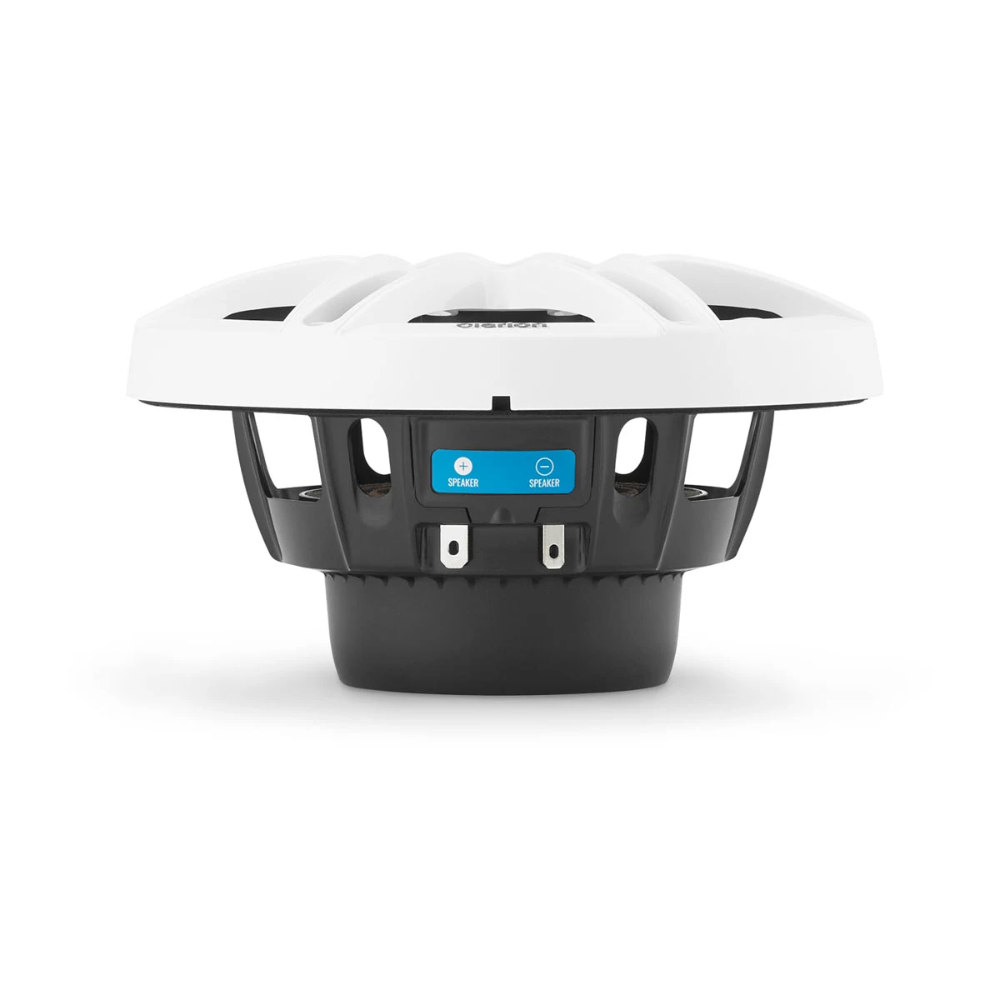 Clarion Marine Hoparlörleri - 6,5" Beyaz ve Siyah Spor Izgaralı (CMS 651 SWB) resmi