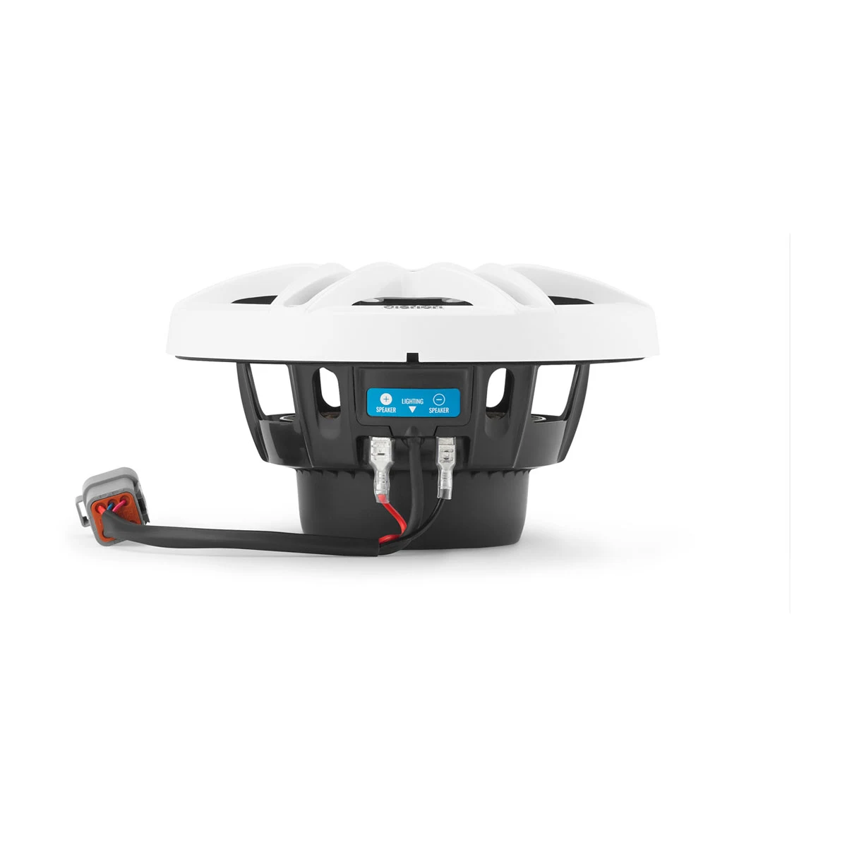 Clarion Marine Hoparlörleri - 6,5" LED Beyaz ve Siyah Spor Izgaralı (CMS 651 RGB SWB) resmi