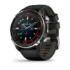 Descent Mk3i – 51 mm - Gümüş ve Siyah PVD Kaplamalı Titanyum, Siyah/Çakıl Grisi Silikon Kayışlı resmi