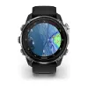 Descent Mk3i – 51 mm - Gümüş ve Siyah PVD Kaplamalı Titanyum, Siyah/Çakıl Grisi Silikon Kayışlı resmi