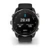 Descent Mk3i – 51 mm - Gümüş ve Siyah PVD Kaplamalı Titanyum, Siyah/Çakıl Grisi Silikon Kayışlı resmi