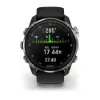 Descent Mk3i – 51 mm - Gümüş ve Siyah PVD Kaplamalı Titanyum, Siyah/Çakıl Grisi Silikon Kayışlı resmi