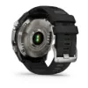 Descent Mk3i – 51 mm - Gümüş ve Siyah PVD Kaplamalı Titanyum, Siyah/Çakıl Grisi Silikon Kayışlı resmi