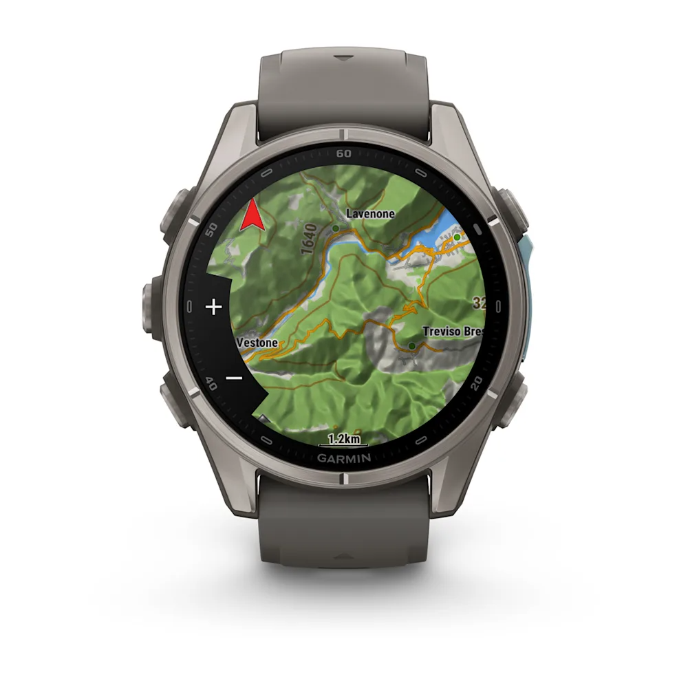 fenix 9 – 43mm - Titanyum, Çakıl Grisi Silikon Kayışlı resmi
