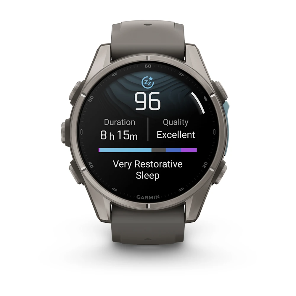 fenix 9 – 43mm - Titanyum, Çakıl Grisi Silikon Kayışlı resmi