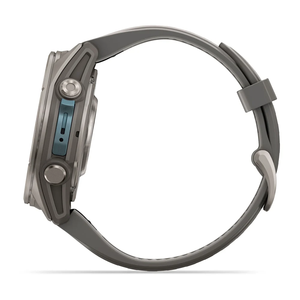 fenix 9 – 43mm - Titanyum, Çakıl Grisi Silikon Kayışlı resmi
