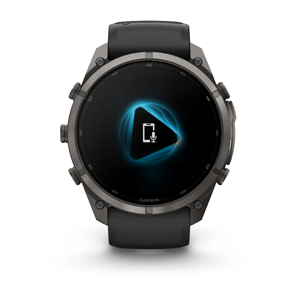 fenix 9 Pro – 51 mm - Karbon Gri DLC Titanyum, Siyah Silikon Kayışlı resmi