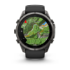 fenix 9 Pro – 51 mm - Karbon Gri DLC Titanyum, Siyah Silikon Kayışlı resmi