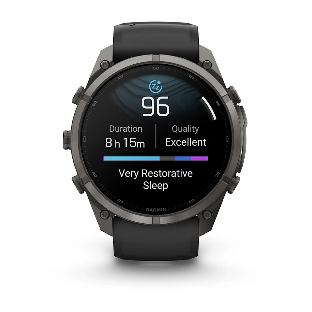 fenix 9 Pro – 51 mm - Karbon Gri DLC Titanyum, Siyah Silikon Kayışlı resmi