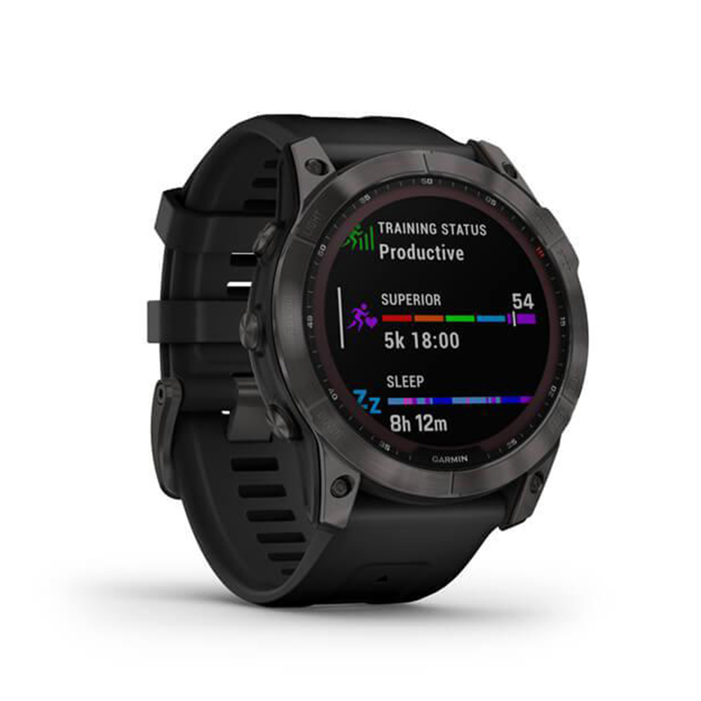 Garmin fenix 7X Sapphire Solar - Karbon Gri DLC Titanyum 
